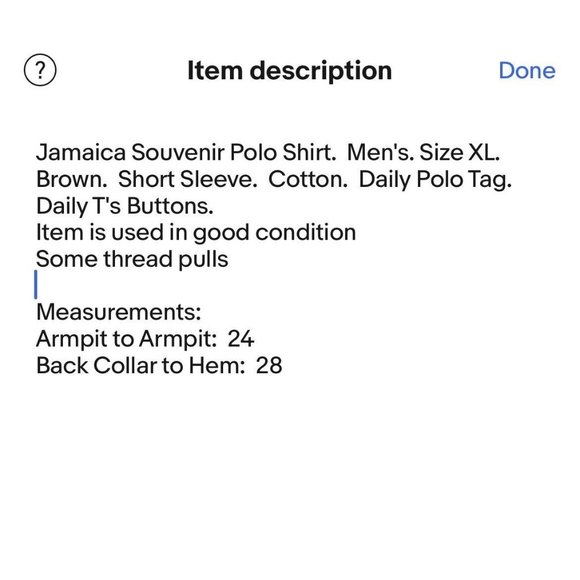 Jamaica Souvenir Polo Shirt Mens XL Brown Short Sleeve Cotton Daily Polo Tag - Picture 9 of 9